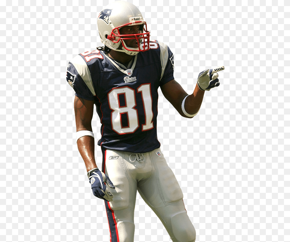 Sportz Insomnia Cut Gallery Randy Moss Patriots Transparent, Sport, Playing American Football, Person, Helmet Free Png Download