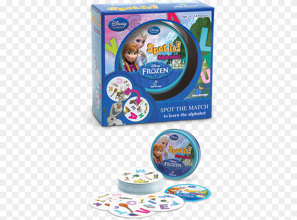 Spot It Alphabet Disney Frozen, Baby, Person, Disk, Dvd Free Png Download