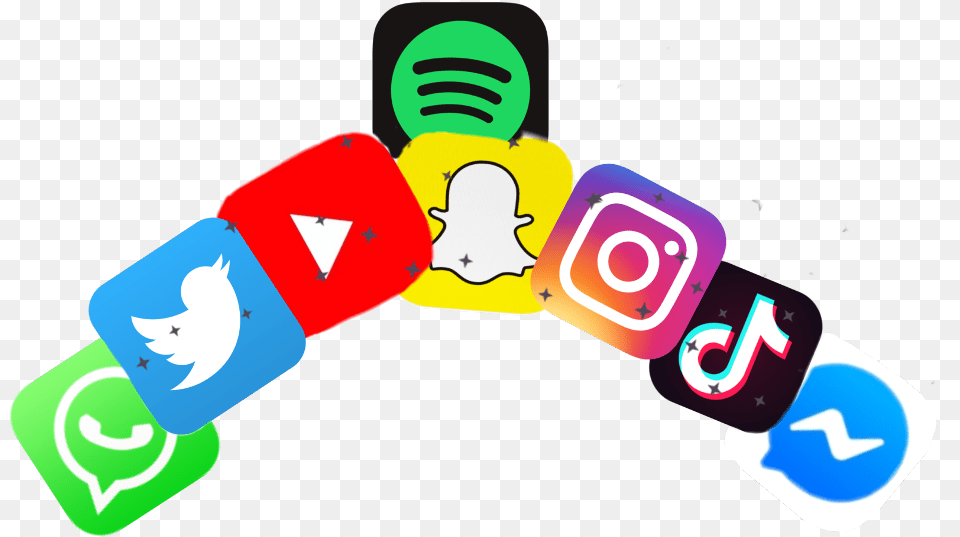 Spotify And Twitter And Youtube And Snapchat And, Art, Graphics, Sticker, Baby Free Transparent Png