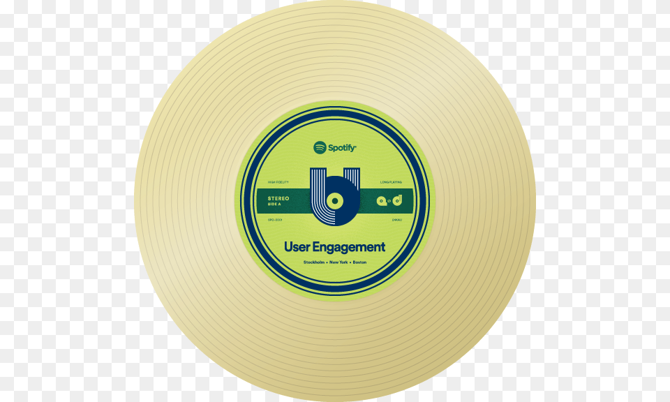 Spotify Gold Record Recognition Award Label, Disk, Dvd Free Png