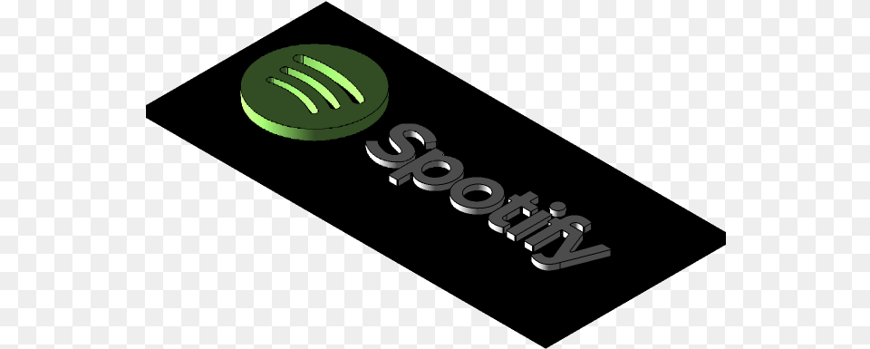 Spotify Logo 3d Cad Model Library Grabcad Horizontal, Cutlery, Fork Png