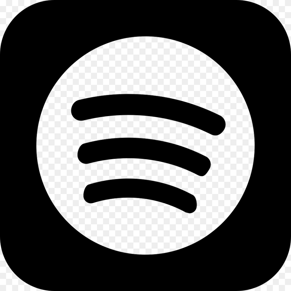 Spotify Logo Button Icon Download, Stencil, Astronomy, Moon, Nature Free Transparent Png