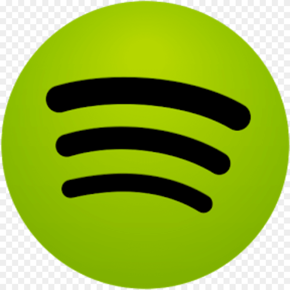 Spotify Logo Transparent 3 Image Logo With A Green Circle, Sphere, Ball, Sport, Tennis Free Png