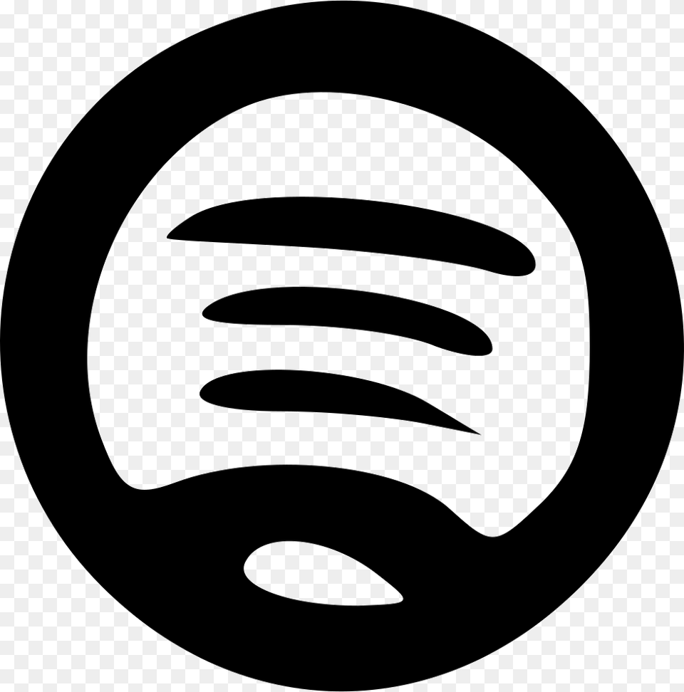 Spotify Vector Social Media Emblem, Stencil, Logo, Disk Png