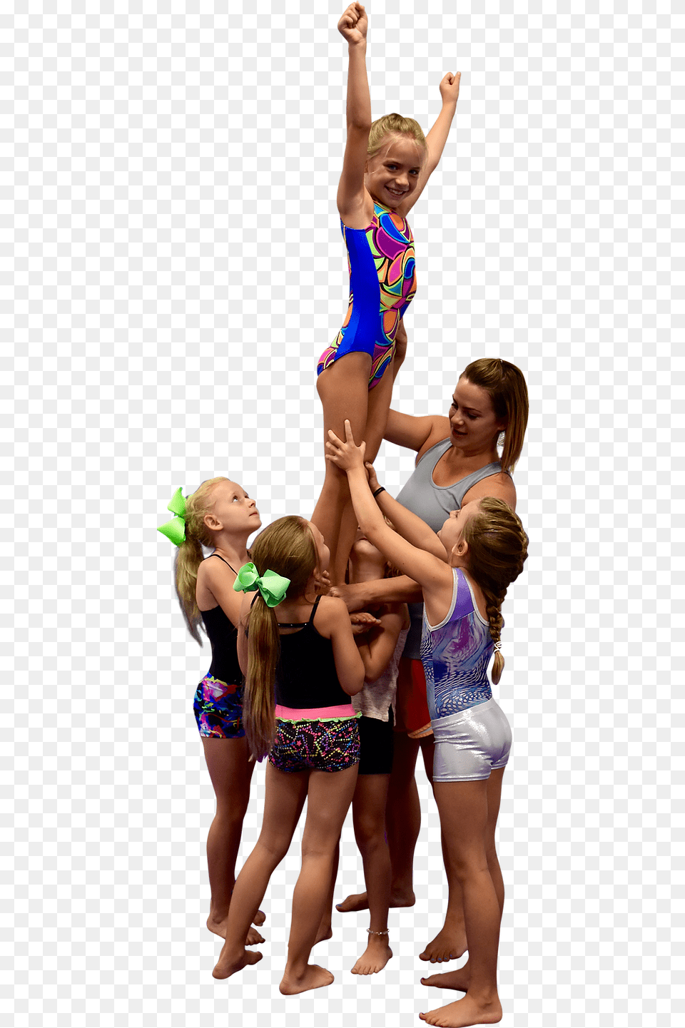 Spotlight Acro Cheer For Cheerleading, Shorts, Clothing, Woman, Person Png Image