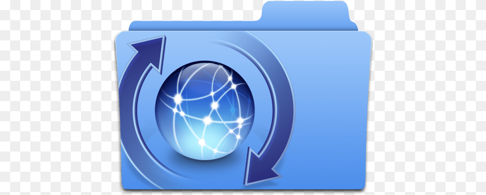 Spotlight Blue Folder Icon Iconpngeasy Icon Update Folder Icon, Sphere, Electronics, Disk Free Png Download