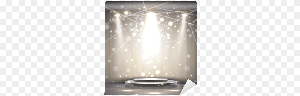 Spotlight Effect Gray Scene Background Wall Mural Stage, Lighting, Chandelier, Lamp Free Png Download