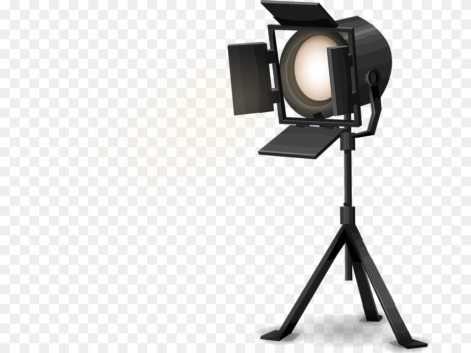 Spotlight Standing Transparent, Camera, Electronics, Lighting, Photography Free Png Download