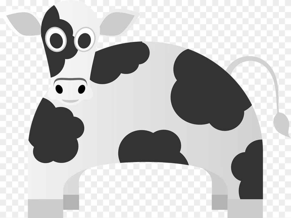 Spotted Cow Clipart, Animal, Cattle, Livestock, Mammal Free Transparent Png