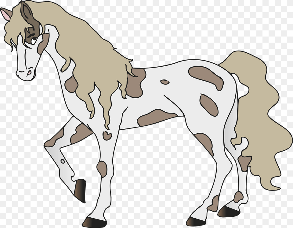 Spotted Horse Clipart, Animal, Mammal, Colt Horse, Pig Free Transparent Png