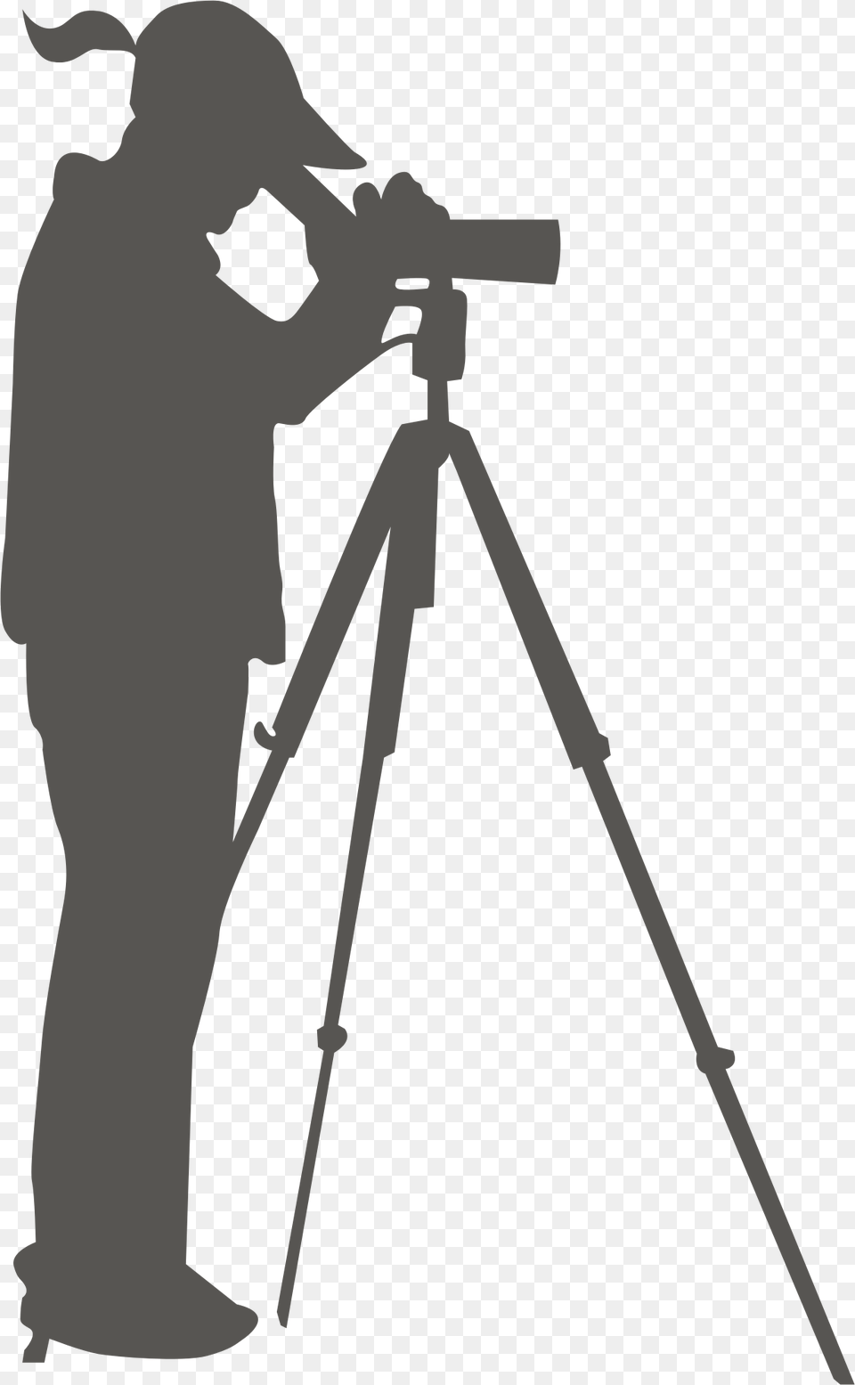 Spotting Scope Clip Arts Camera On Tripod Clipart, Photography, Person, Photographer Free Png