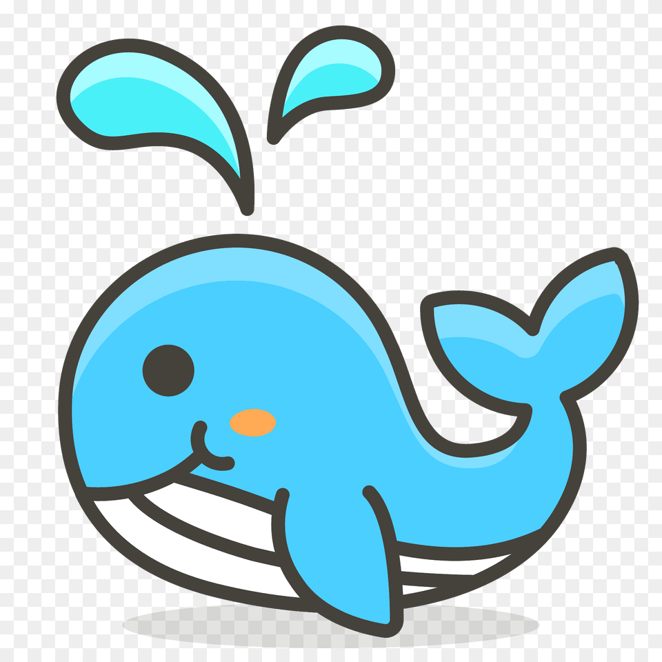 Spouting Whale Emoji Clipart, Animal, Mammal, Smoke Pipe, Sea Life Free Png