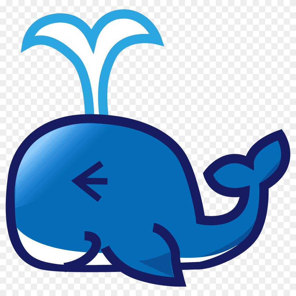 Spouting Whale Emoji Clipart, Art, Graphics, Animal, Mammal Free Png