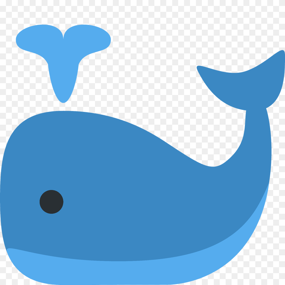 Spouting Whale Emoji Clipart, Animal, Mammal, Sea Life, Beluga Whale Free Png Download