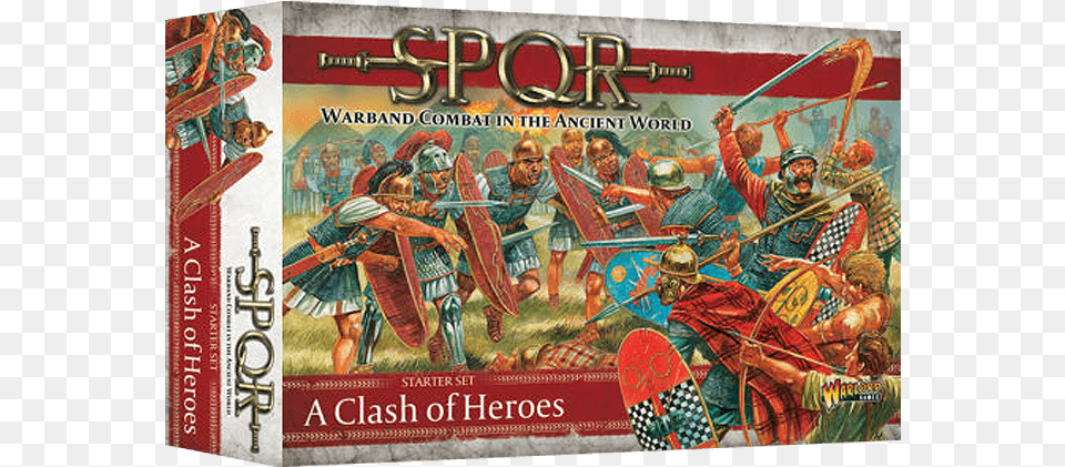 Spqr A Clash Of Heroes Starter Set, Publication, Book, Adult, Person Png