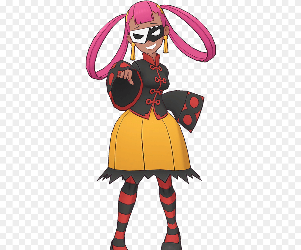Spr Masters Masked Punk Girl Punk Girl Pokemon Masters, Book, Comics, Publication, Person Free Transparent Png