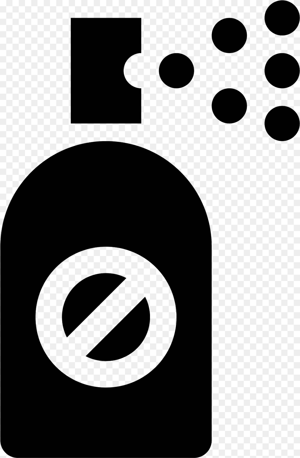 Spray Bottle Aerossol Icon, Gray Png