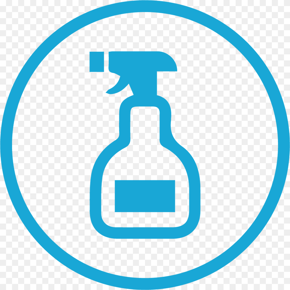 Spray Bottle For Surface And Subsurface Cleaning Icon Cleaning Supplies Symbol, Person Png Image
