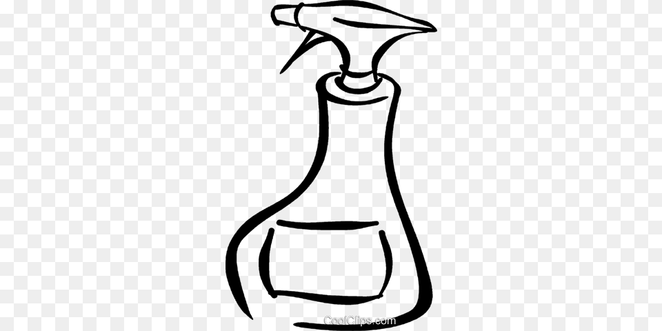 Spray Bottle Royalty Vector Clip Art Illustration Spray Bottle Clipart Transparent, Smoke Pipe Free Png