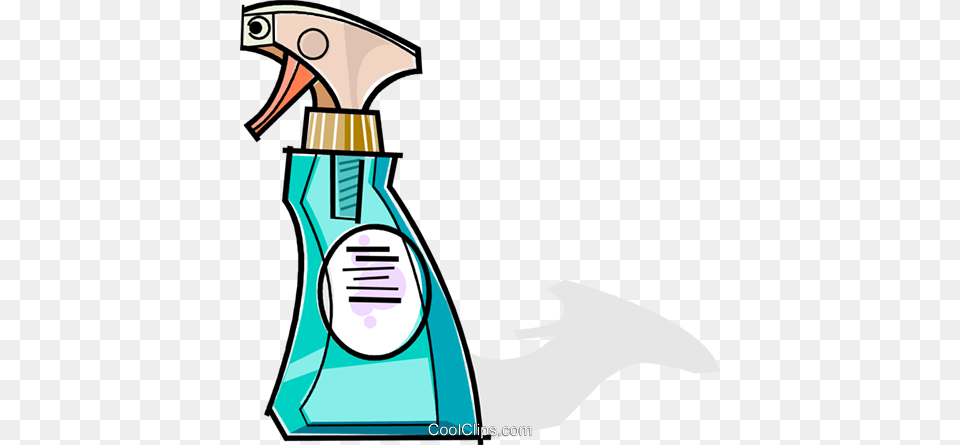 Spray Bottles Royalty Vector Clip Art Illustration, Cleaning, Person, Bottle, Can Png