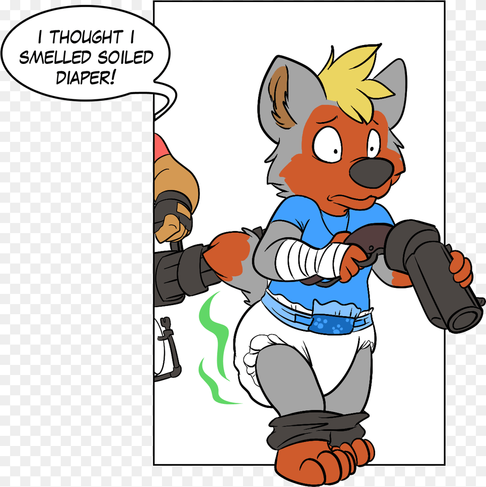Spray By Tato Tf2 Diaper, Book, Comics, Publication, Baby Free Transparent Png