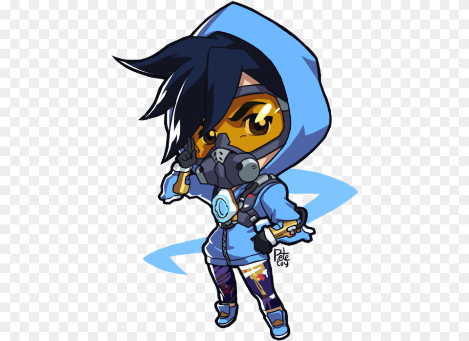 Spray Graffiti Clipart Stock Overwatch Graffiti Tracer, Book, Comics, Publication, Baby Free Transparent Png