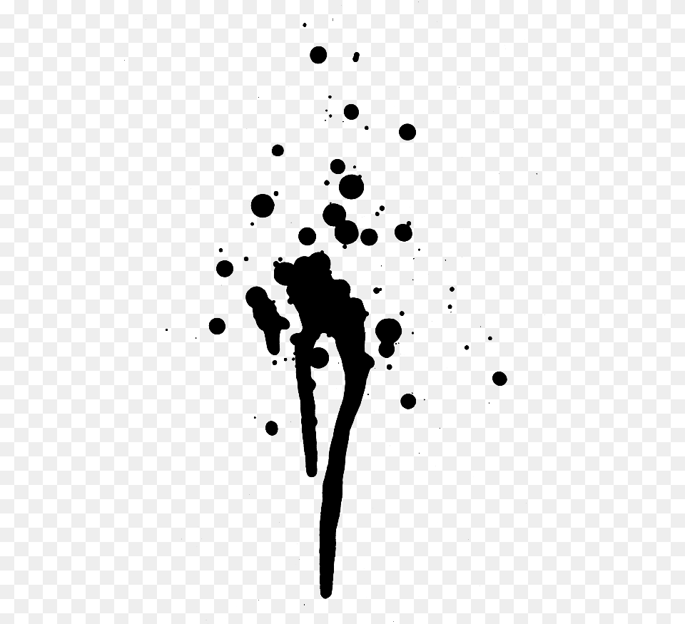 Spray Paint Drips, Gray Png Image