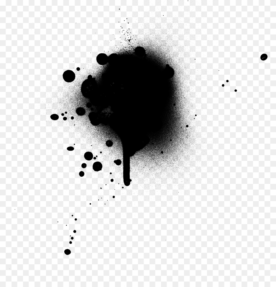 Spray Paint Drips Spray Paint No Background, Silhouette Free Png Download