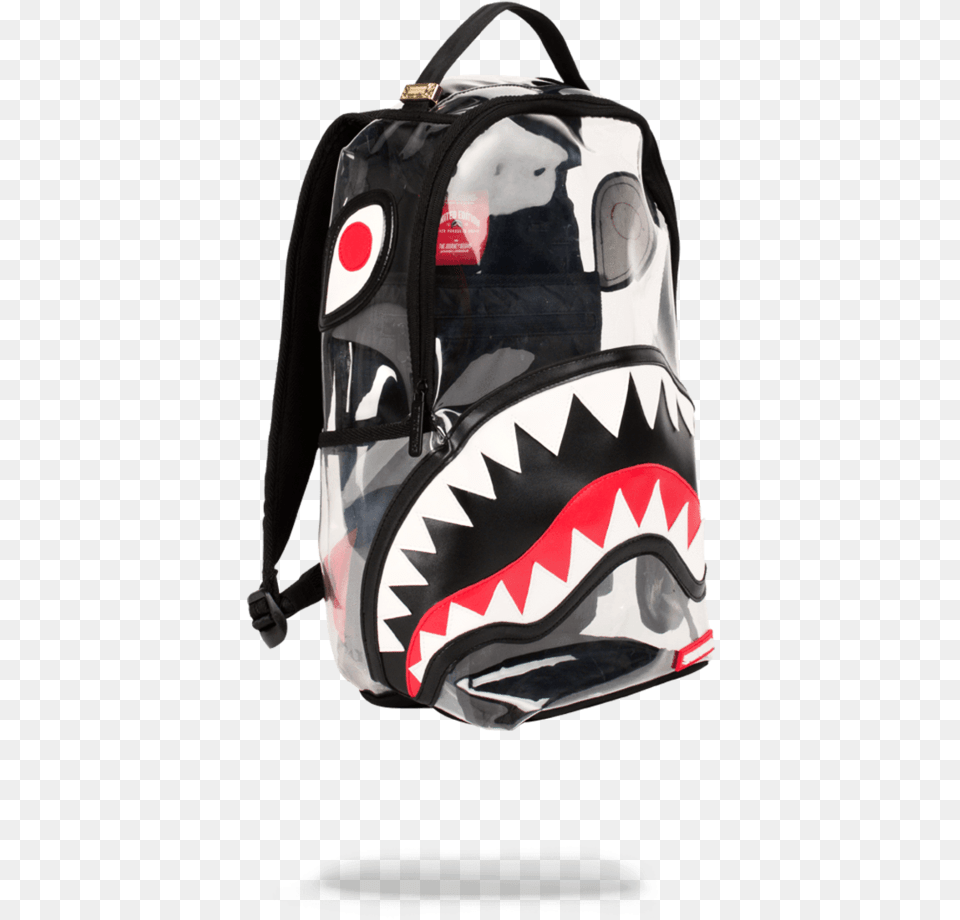 Sprayground 20 Vision Shark Backpack Sprayground Clear Shark Backpack, Bag Free Png Download