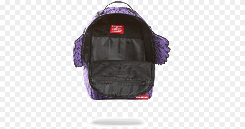 Sprayground 3m Purple Wings Adult Laptop Urban Backpack, Bag Png Image