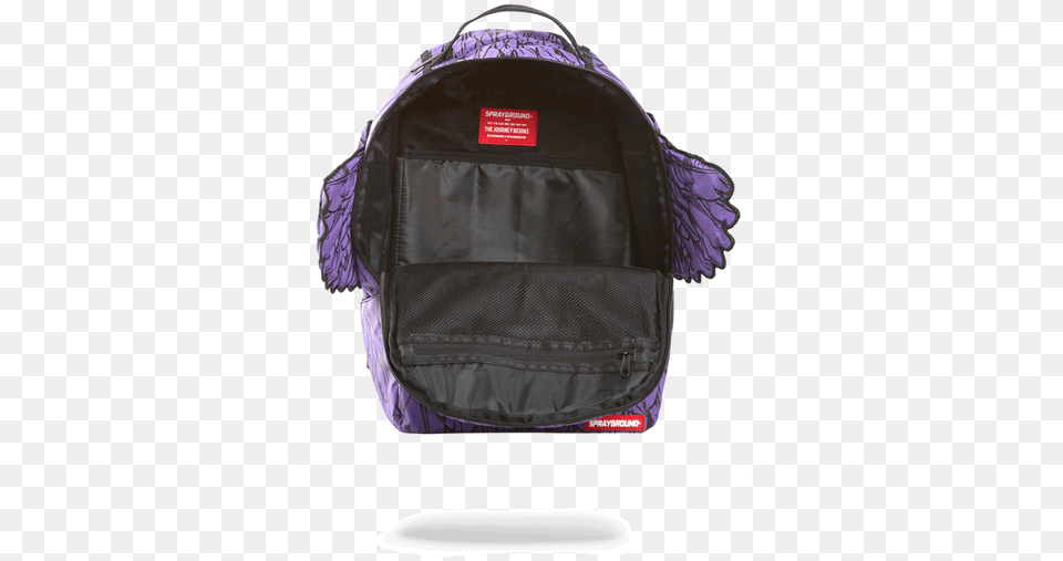 Sprayground 3m Purple Wings Adult Laptop Urban Backpack Bag Png