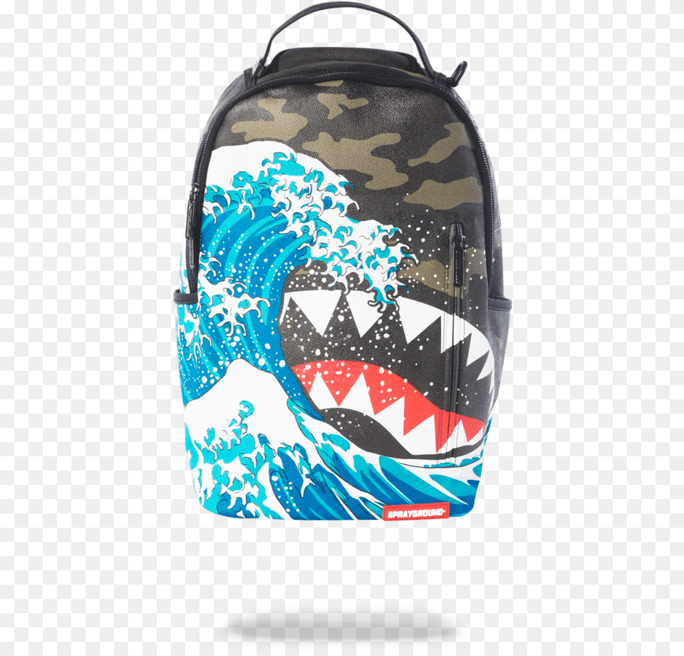 Sprayground Backpack Shark Mouth, Bag, Accessories, Handbag Png