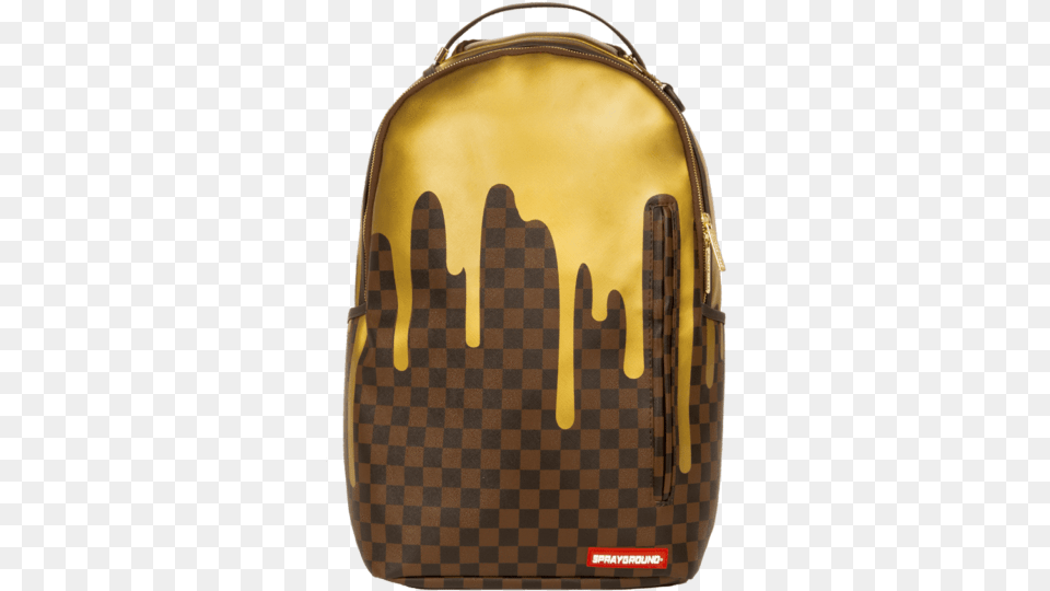 Sprayground Backpacks Gold Drip, Accessories, Bag, Handbag, Backpack Free Png Download