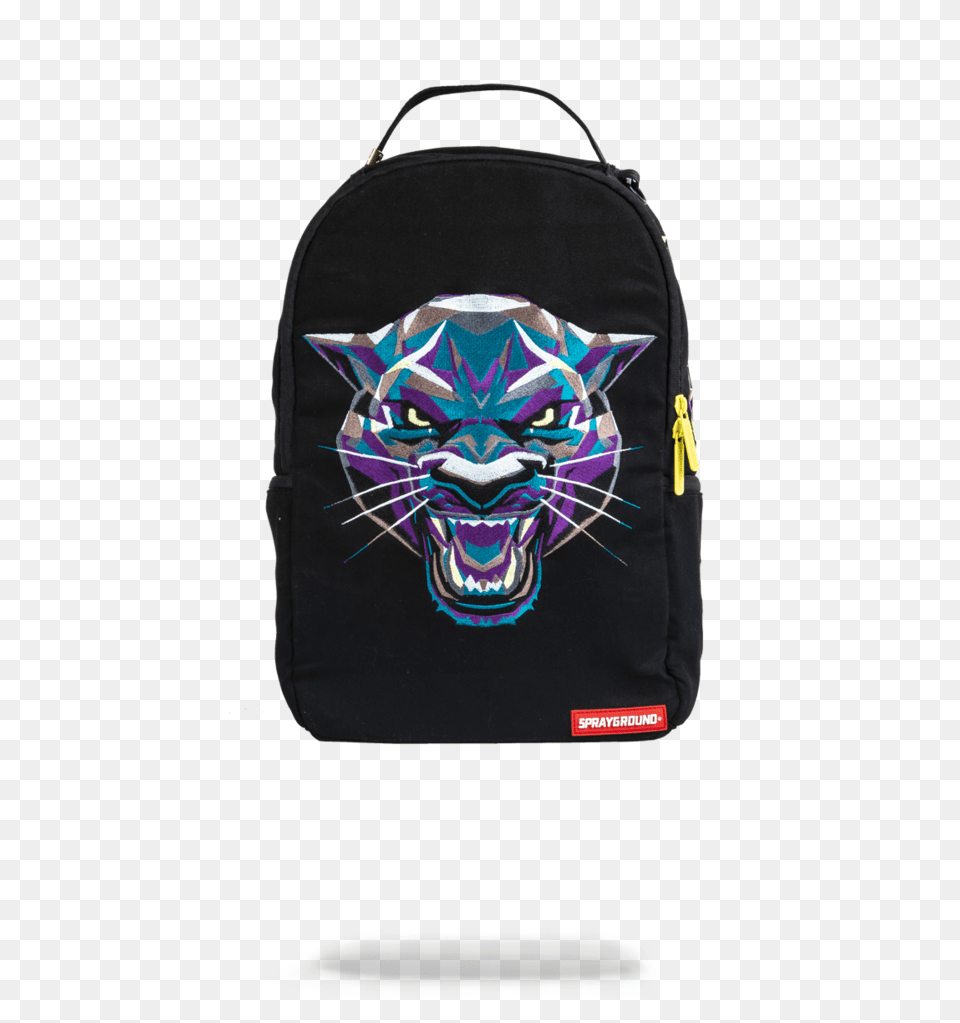 Sprayground Black Panther Backpack Lgx Landing Gear, Bag, Accessories, Handbag Free Png