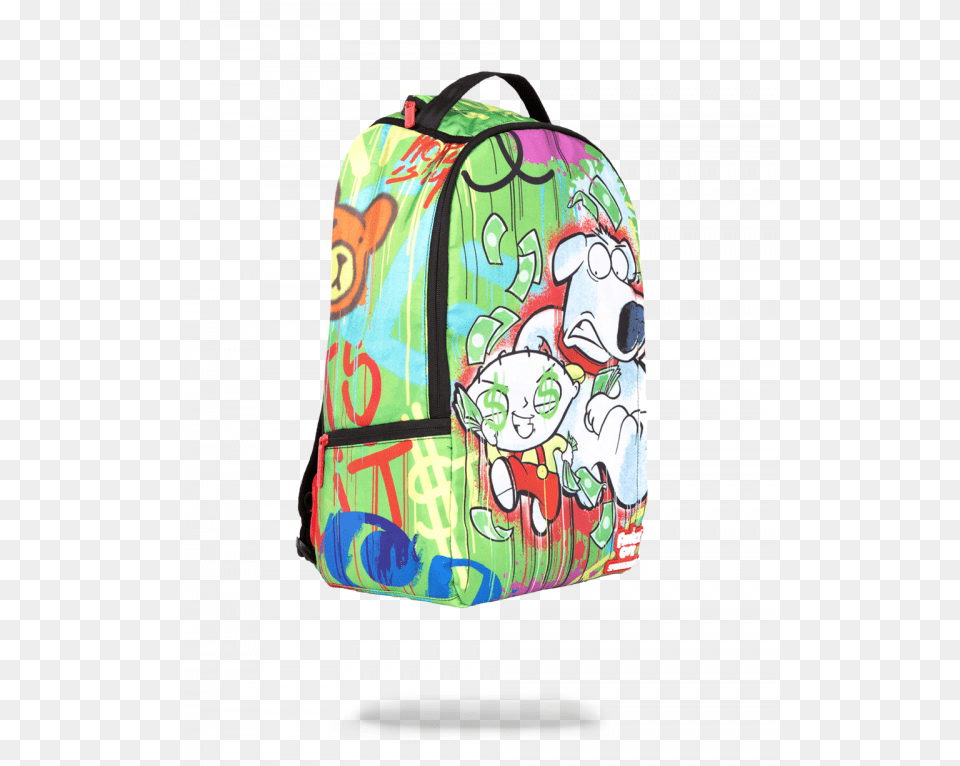 Sprayground Brian Stewie Run Angle Garment Bag, Backpack, Accessories, Handbag, Face Free Transparent Png