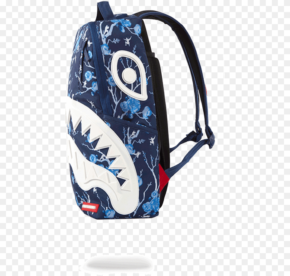 Sprayground Cherry Bloom Rubber Shark Backpack Backpack Sprayground Cherry Blo Om Rubber Shark Backpack, Bag, Clothing, Coat, Jacket Free Png Download