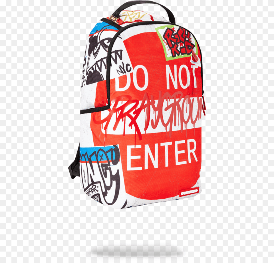 Sprayground Do Not Enter Backpackdata Image Id Do Not Enter Sprayground Bookbag, Backpack, Bag, Can, Tin Png