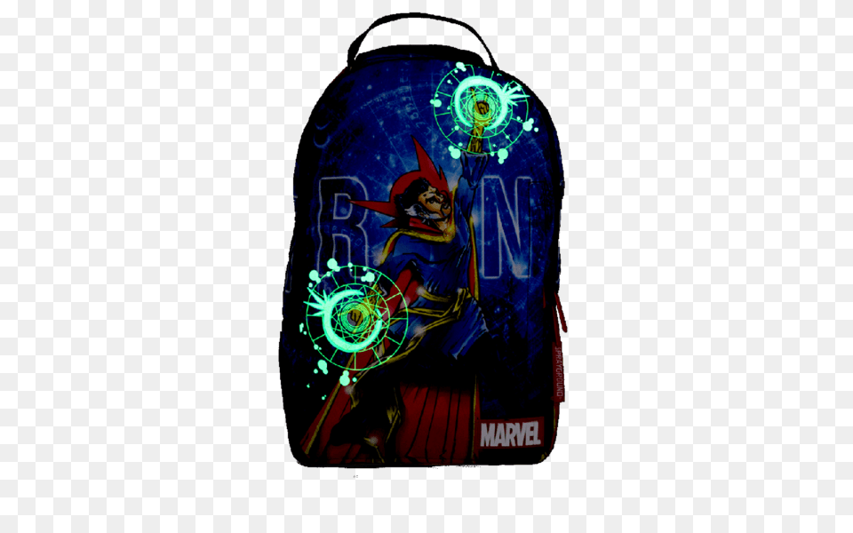 Sprayground Dr Strange Backpack Multi, Bag, Adult, Male, Man Png Image