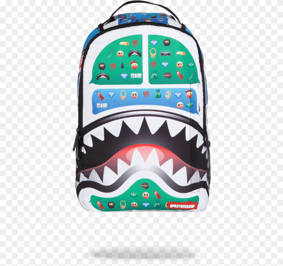 Sprayground Emoji Backpack, Bag Png Image