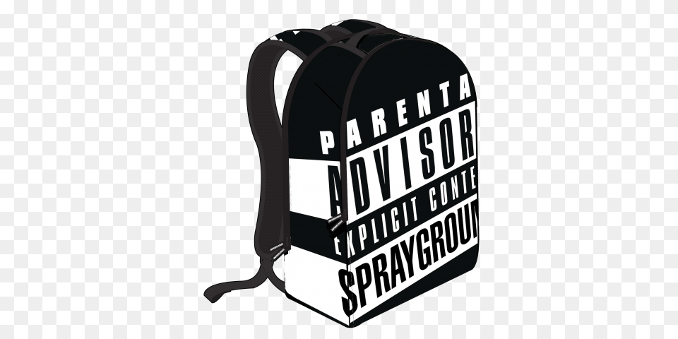 Sprayground Explicit Content Laptop Backpack Orange Soles, Bag, Appliance, Blow Dryer, Device Free Png