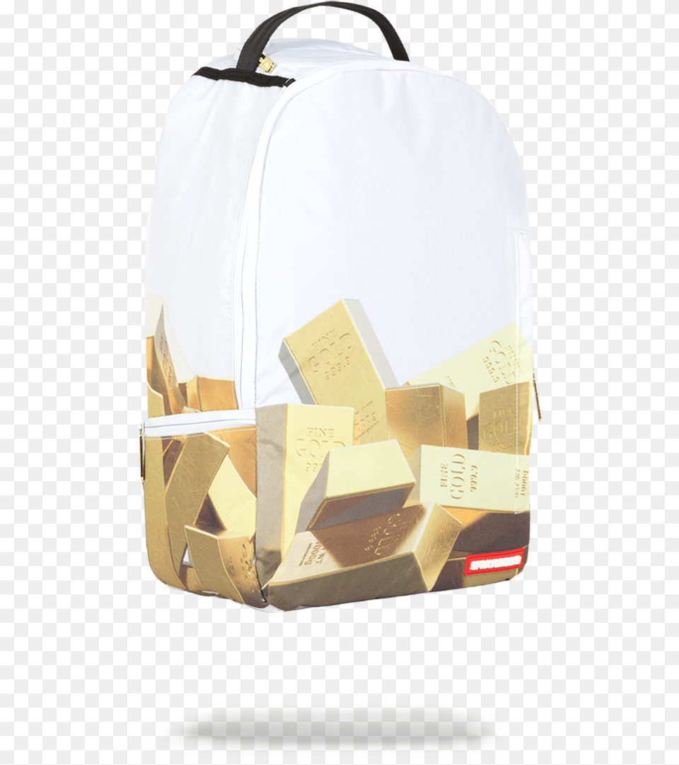 Sprayground Gold Bricks Backpack, Bag, Accessories, Handbag, Box Png