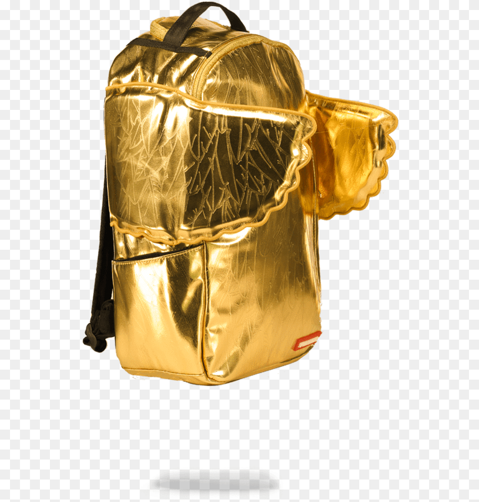 Sprayground Gold Wings Backpack, Bag, Accessories, Handbag Free Png Download