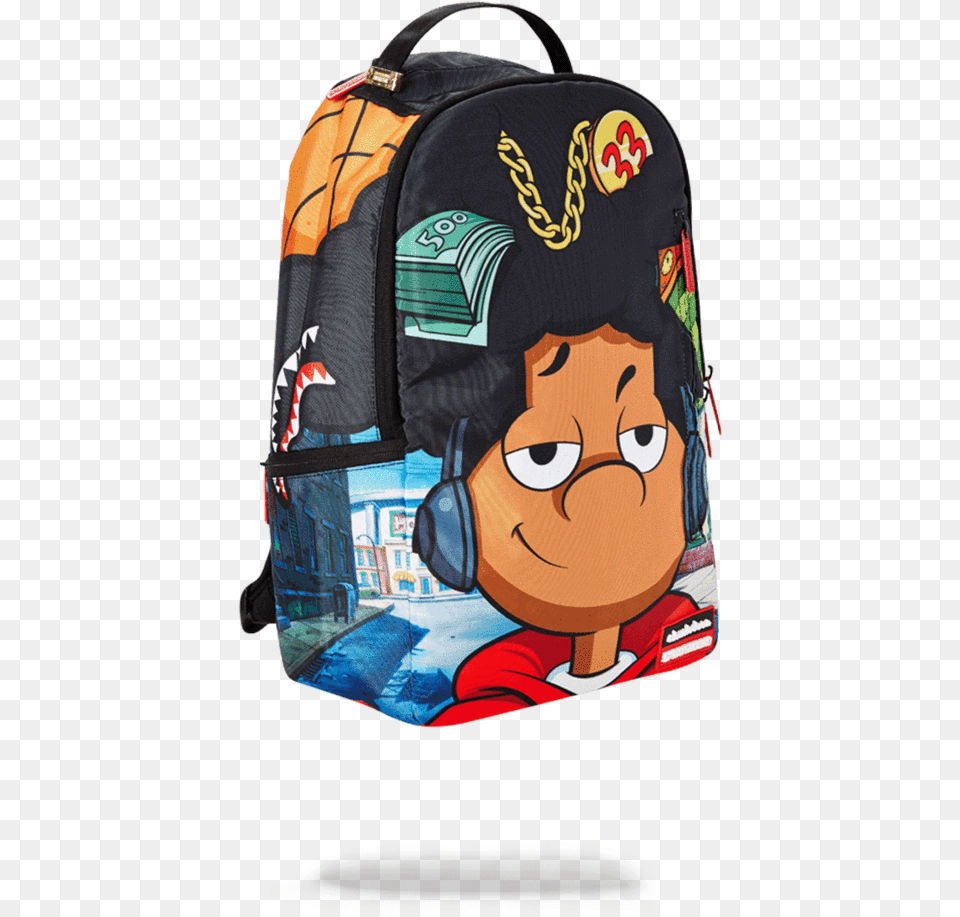 Sprayground Hey Arnold Gerald In The Zone Backpackquot Hey Arnold Gerald Backpack, Bag, Face, Head, Person Free Png Download