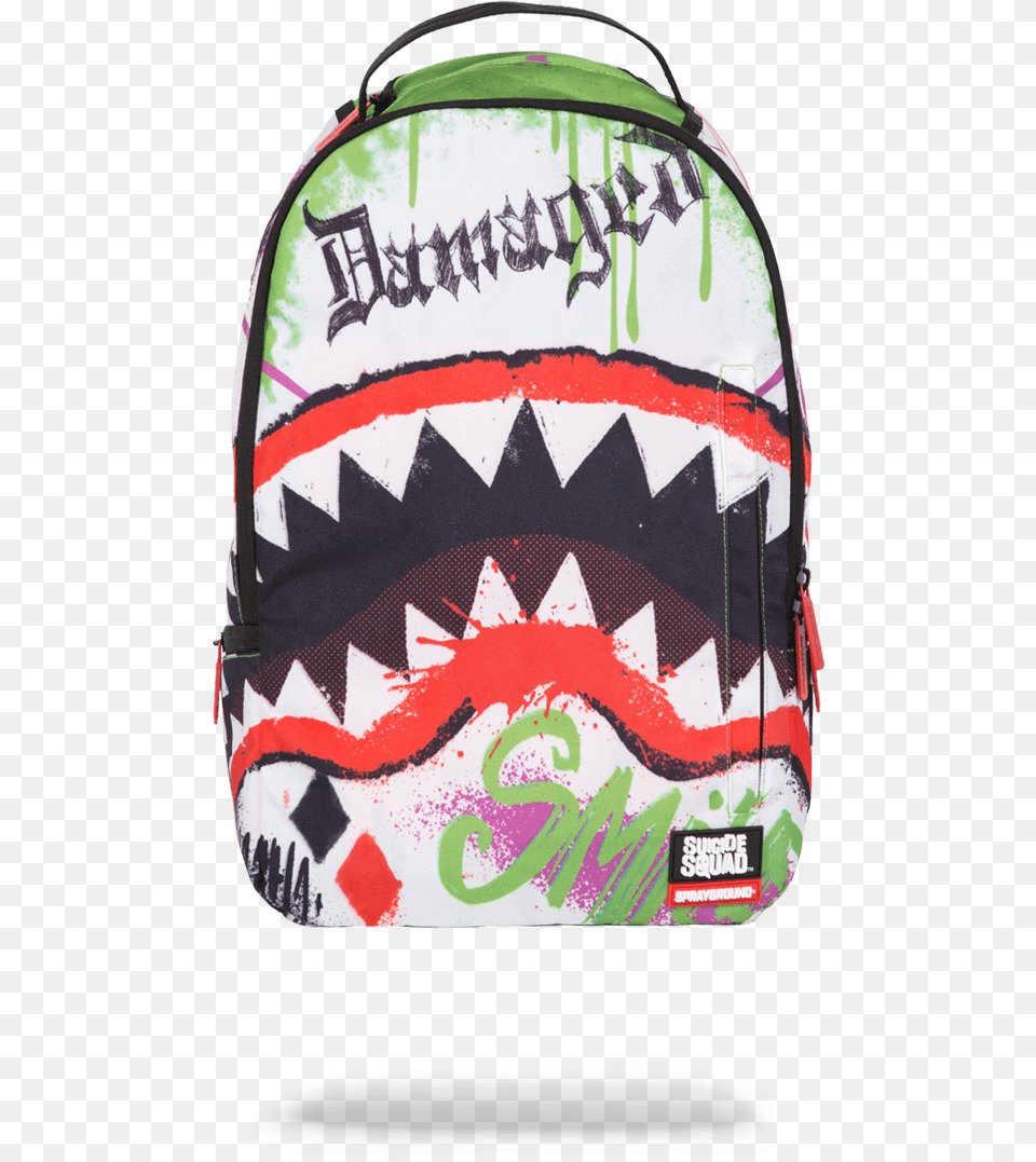 Sprayground Joker Shark Backpack, Accessories, Bag, Handbag, Purse Free Png