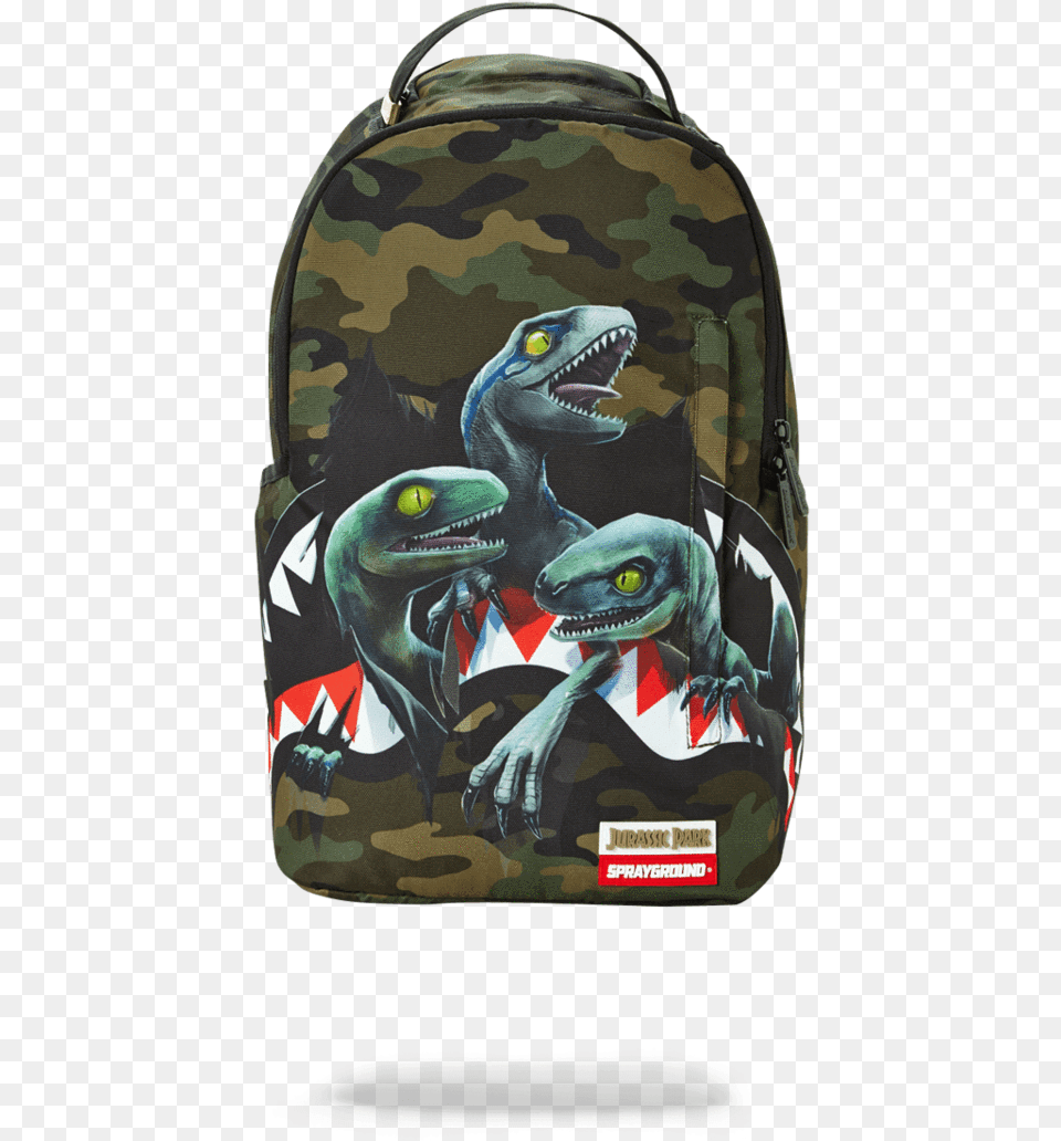 Sprayground Jurassic World, Bag, Animal, Dinosaur, Reptile Free Png