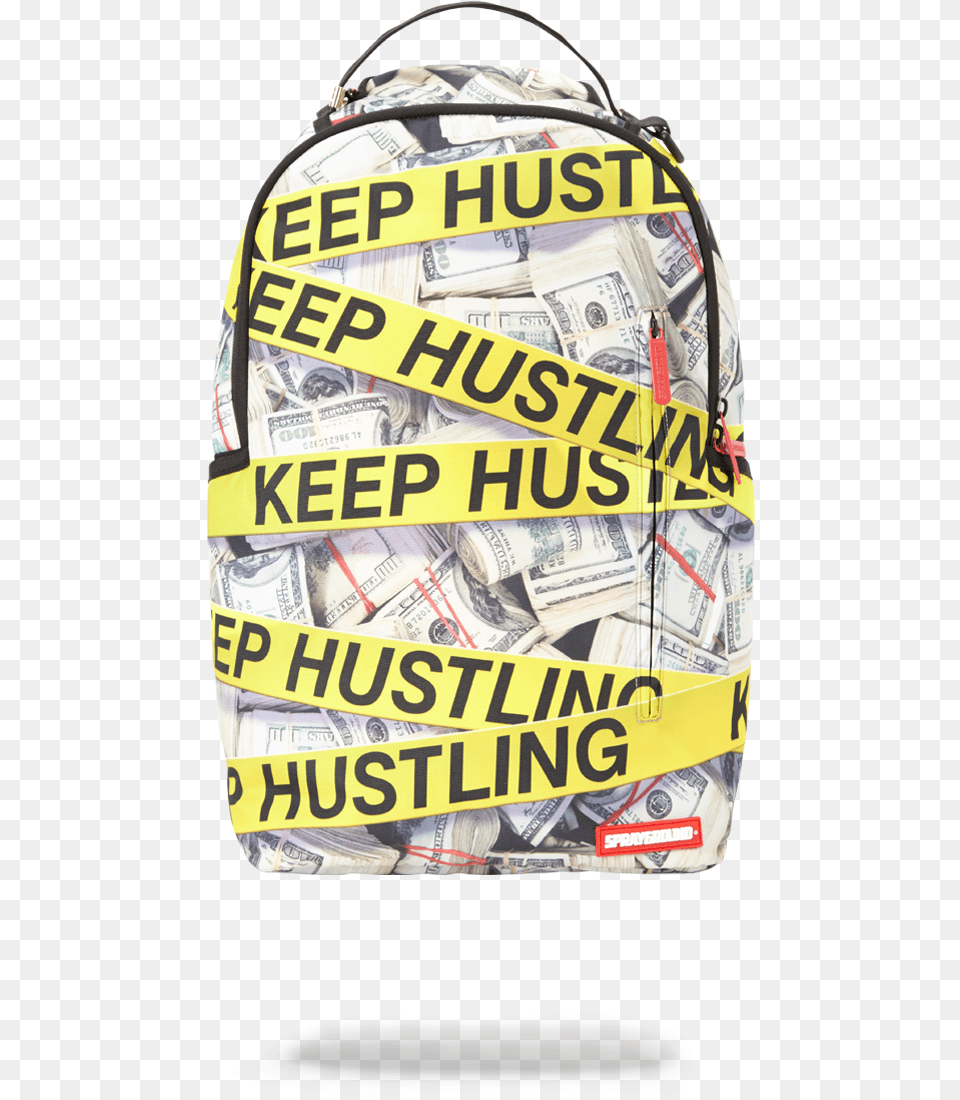 Sprayground Keep Hustling Backpack, Bag Free Transparent Png