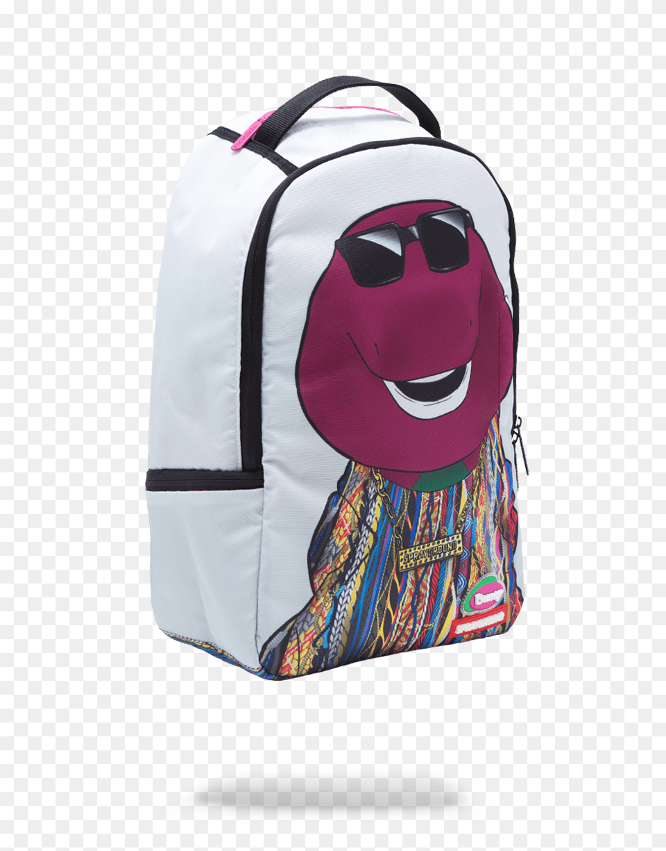 Sprayground Mattel Set To Drop Biggie Barney Backpack, Bag Free Png Download