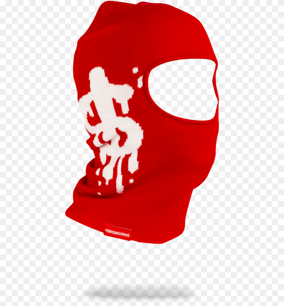 Sprayground Money Drip Ski Mask Ski Mask Skull, Cap, Clothing, Hat, Hood Free Transparent Png