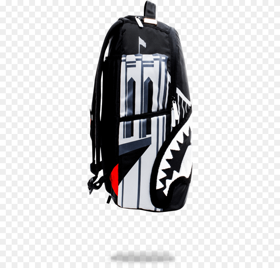 Sprayground Nbalab Brooklyn Nets Bridge Backpack Garment Bag Png Image