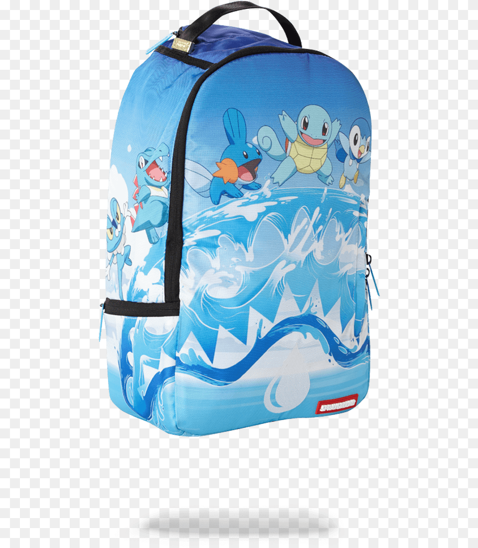 Sprayground Pokemon Squirtle Water Shark Backpack Sprayground Backpack, Bag, Accessories, Handbag, Baby Free Transparent Png